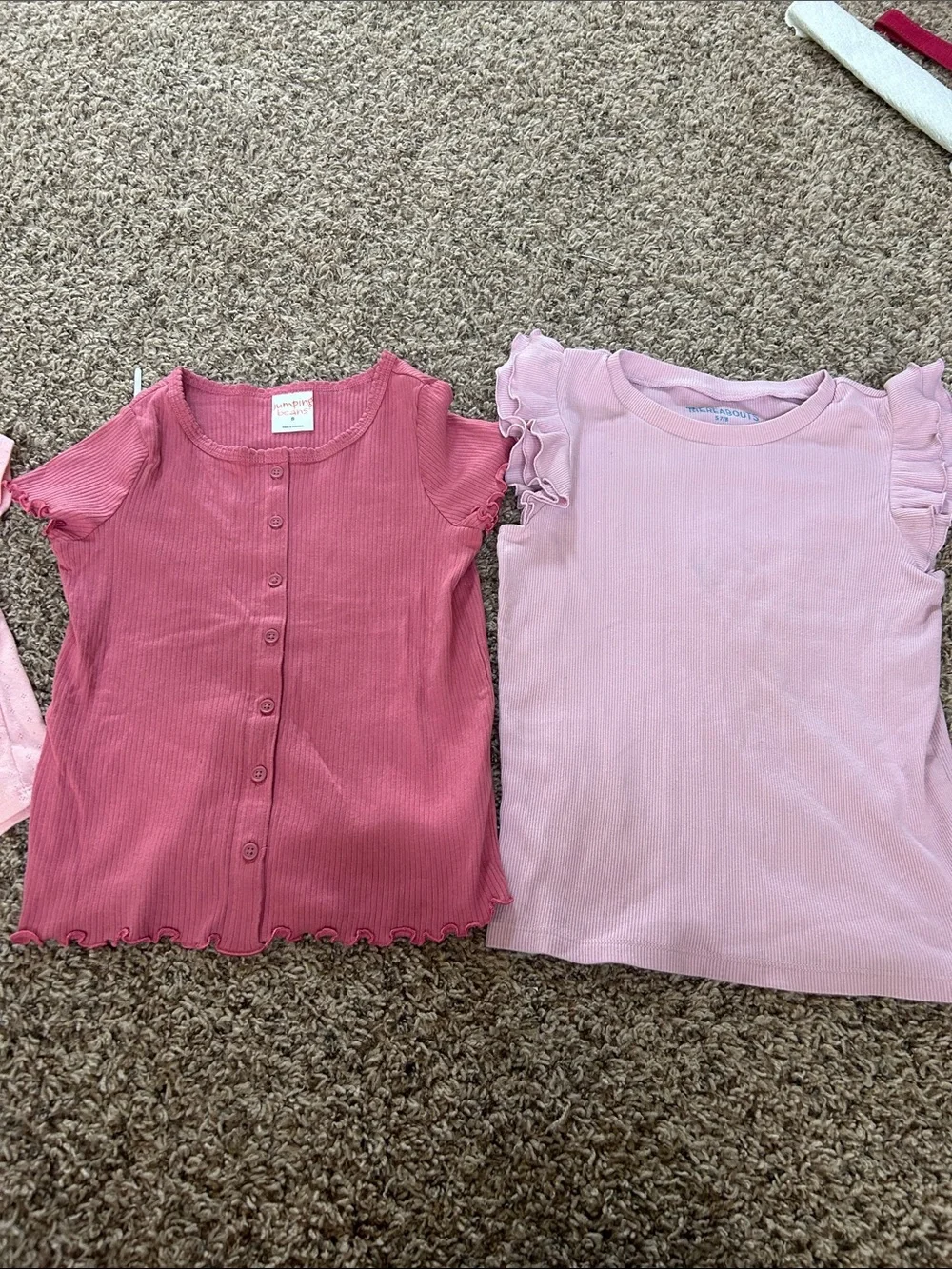 The Children’s Place Pink Henley Tee, Jumping Beans, and 2 thereabout tops 7/8